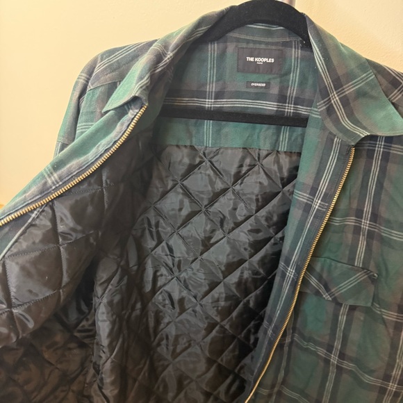 The Kooples Men's Green Plaid Shirt Jacket - Picture 5 of 8
